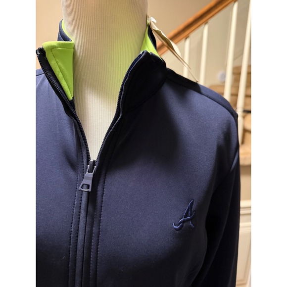 EP Pro Tour Tech Atlanta Braves Navy Blue Full Zip Golf Jacket Womens Small NWT - Picture 4 of 11